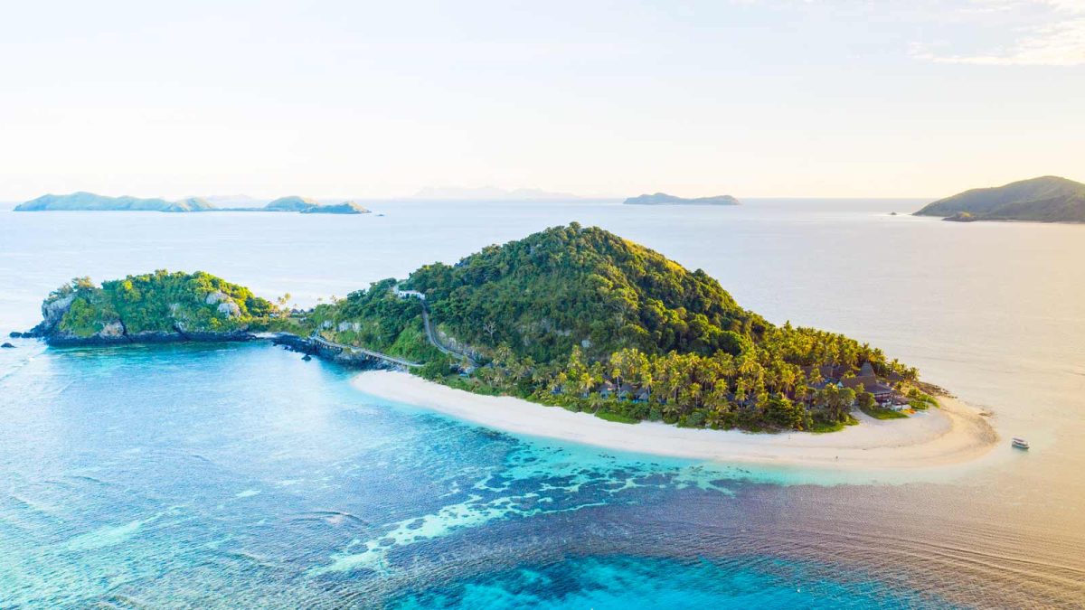matamanoa island adults only resort fiji aerial