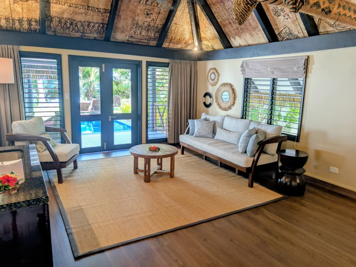 matamanoa island resort fiji beachfront pool bure